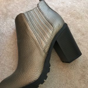 Metallic boots- Never Worn